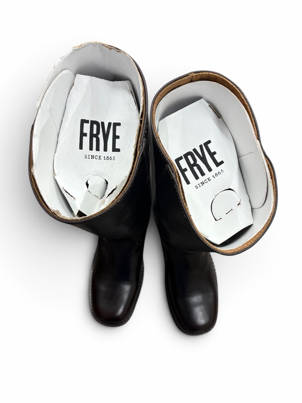 FRYE Classic Women's Tall Leather Riding Boots - dark brown - Picture 2 of 11